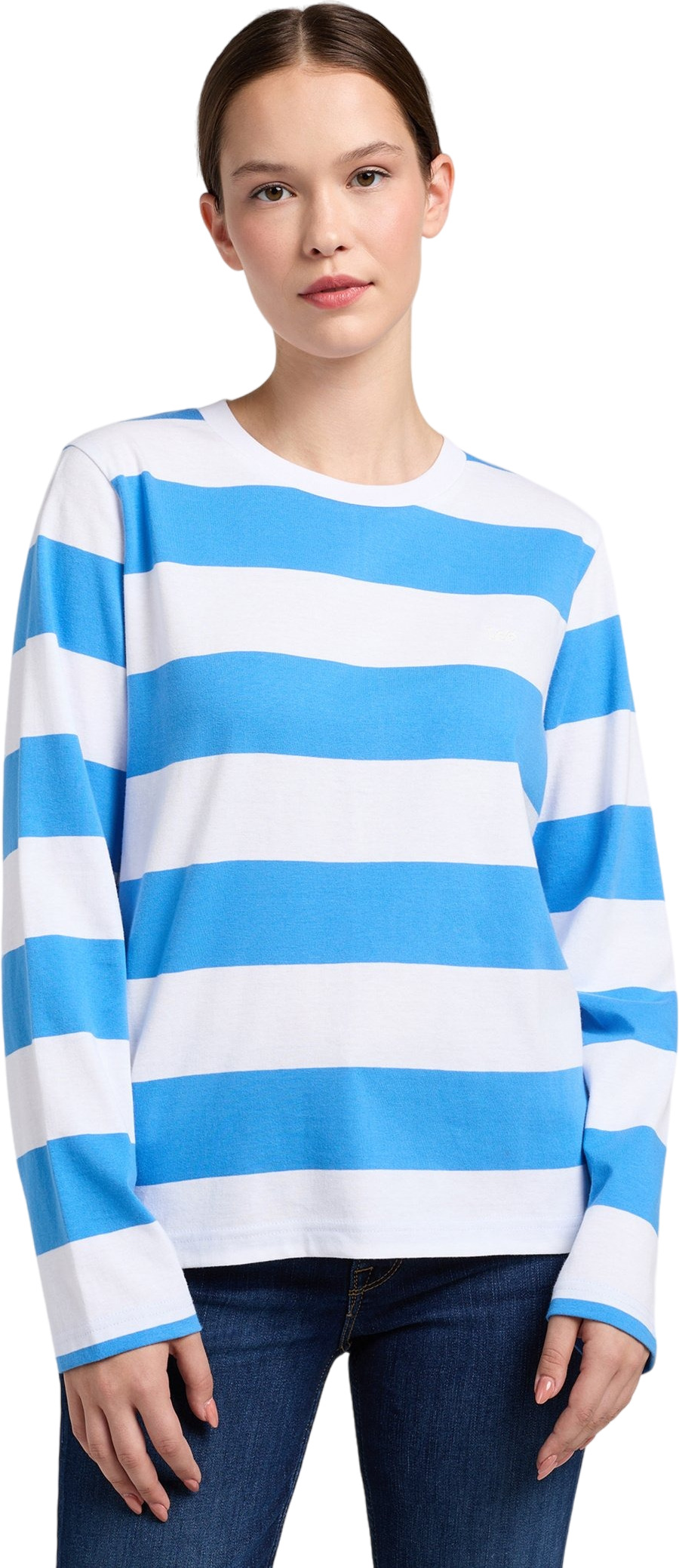 Лонгслив женский Lee LS STRIPE TEE ATLANTIC синий M 5199₽