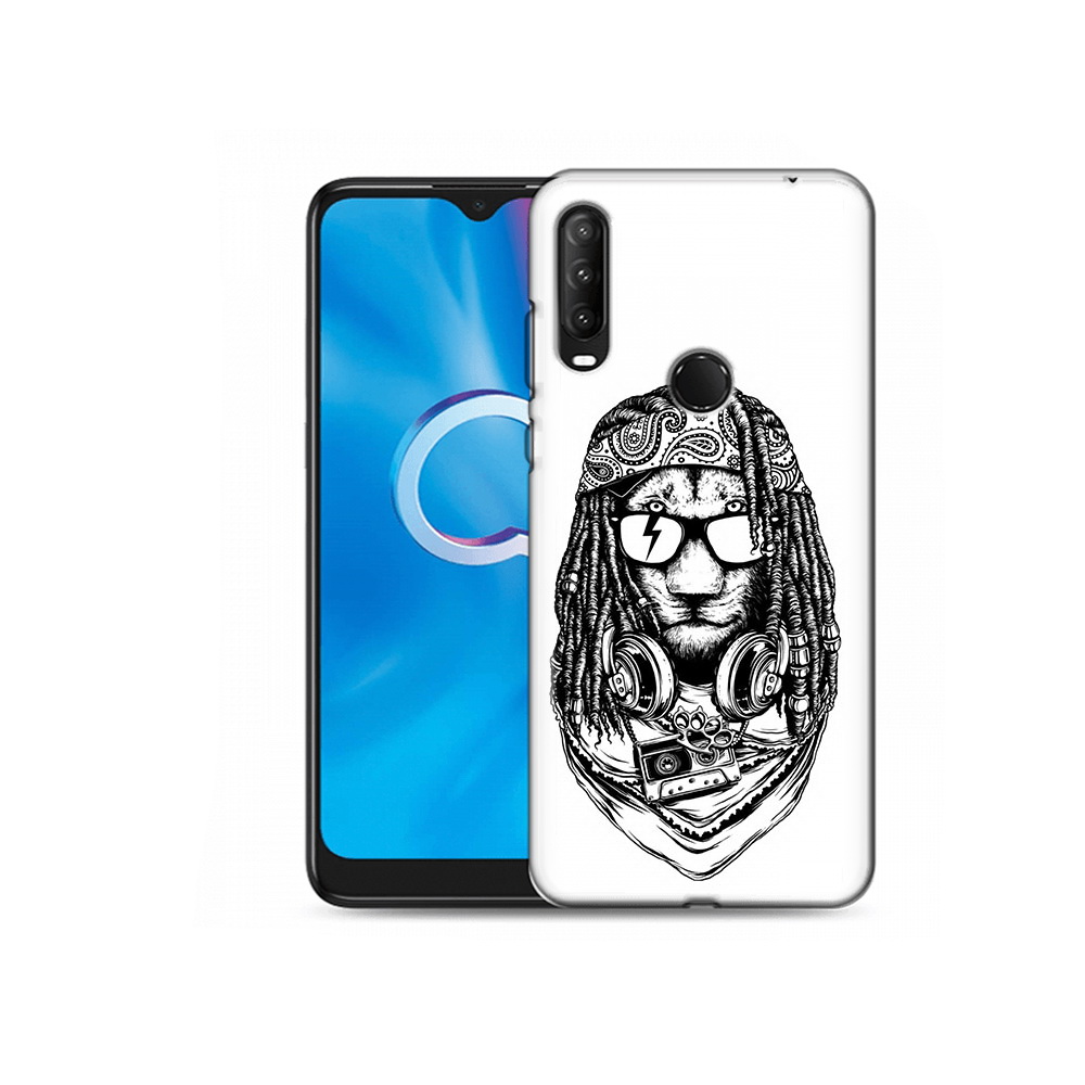 

Чехол MyPads Tocco для Alcatel 1SE (2020) 5030D дреды льва (PT152068.668.338), Прозрачный, Tocco