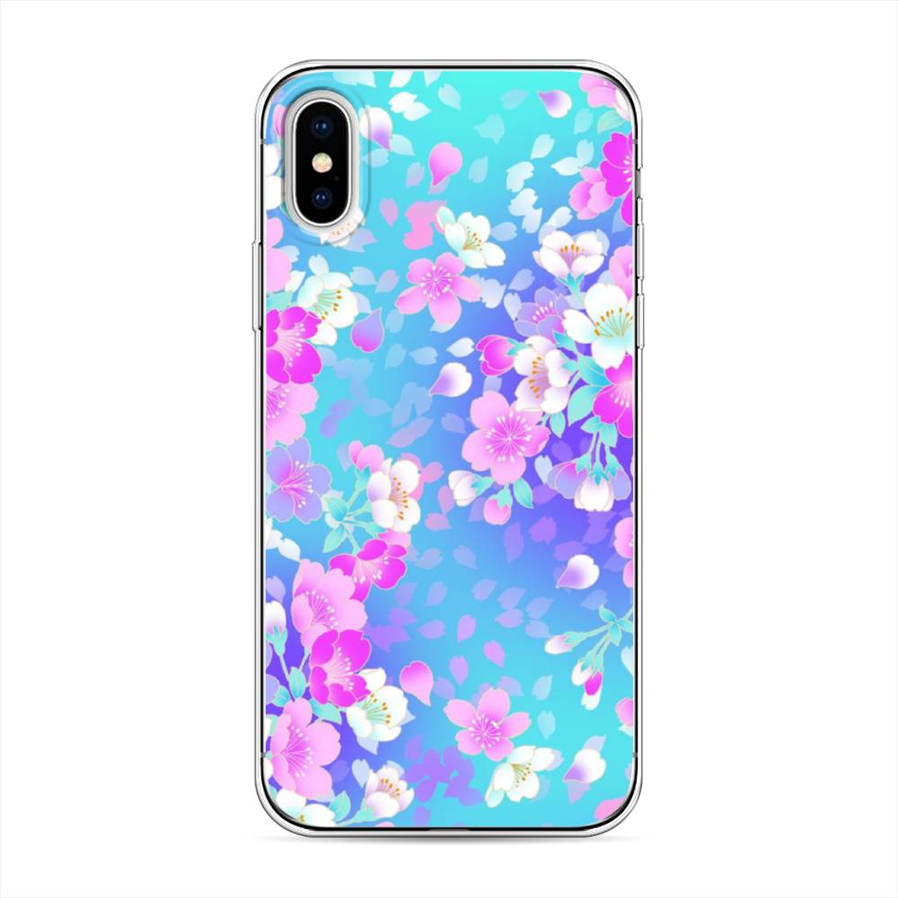 

Чехол Awog на Apple iPhone XS (10S) / Айфон XS (10S) "Яблоневые цветы", Разноцветный, 11850-8