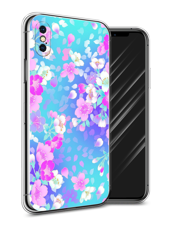 

Чехол Awog на Apple iPhone XS Max (10S Max) / Айфон XS Max (10S Max) "Яблоневые цветы", Разноцветный, 11950-8