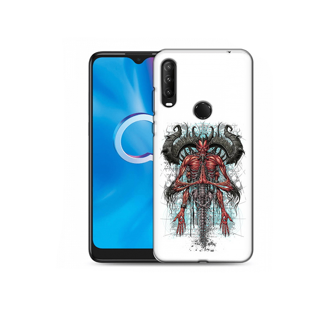 

Чехол MyPads Tocco для Alcatel 1SE (2020) 5030D дьявол (PT152068.668.340), Прозрачный, Tocco
