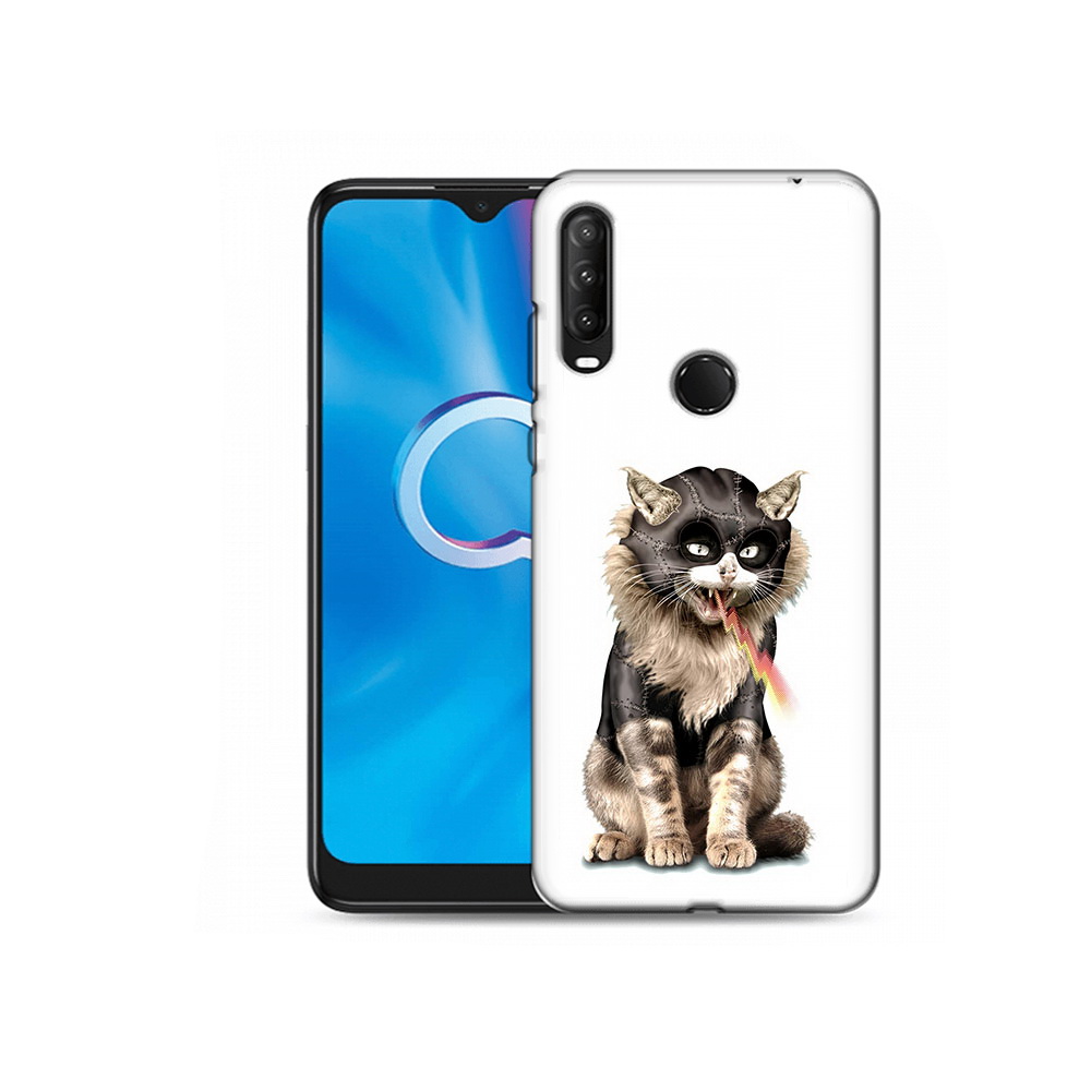 

Чехол MyPads Tocco для Alcatel 1SE (2020) 5030D дьяволский кот (PT152068.668.341), Прозрачный, Tocco