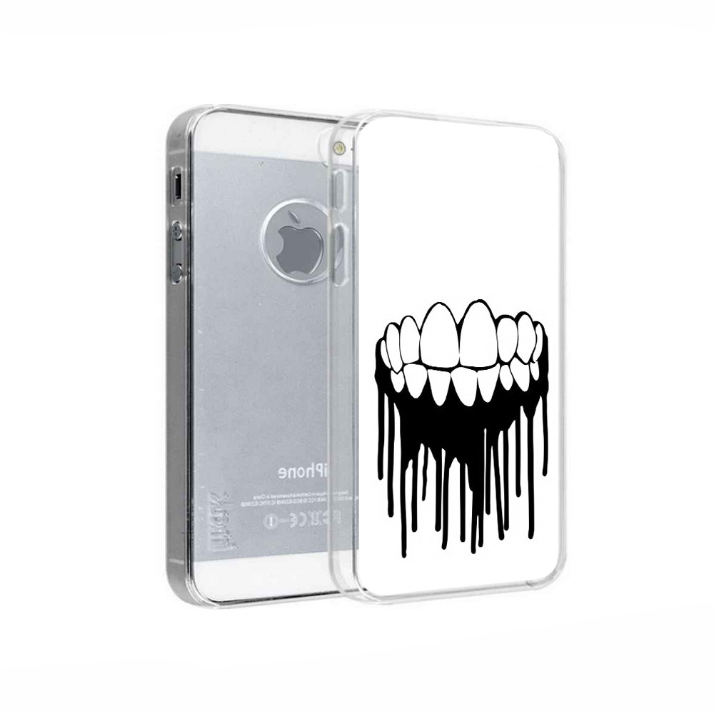 

Чехол MyPads Tocco для Apple iPhone 5 зубы, Прозрачный, Tocco