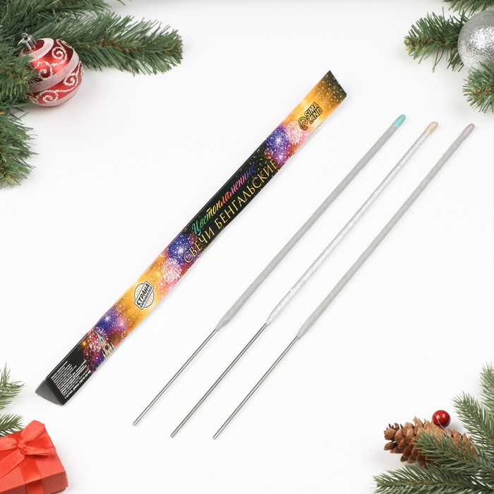 Бенгальский огонь Страна Карнавалия Цветопламенные 4462183 3 шт.