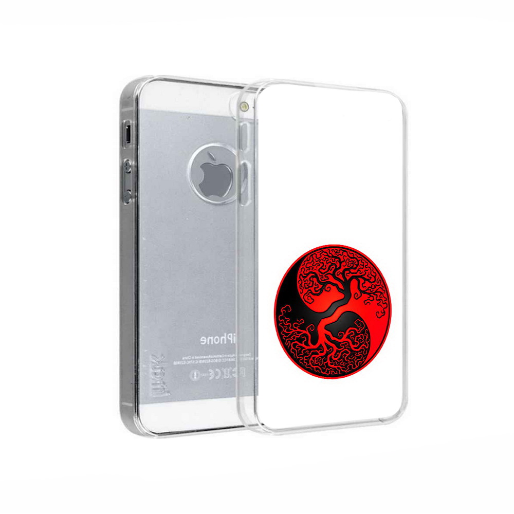 

Чехол MyPads Tocco для Apple iPhone 5 инь янь дерево, Прозрачный, Tocco
