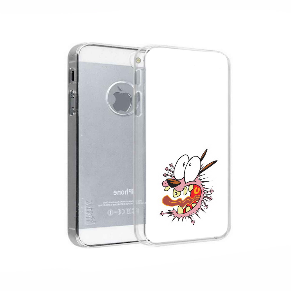

Чехол MyPads Tocco для Apple iPhone 5 испуганный бобик, Прозрачный, Tocco