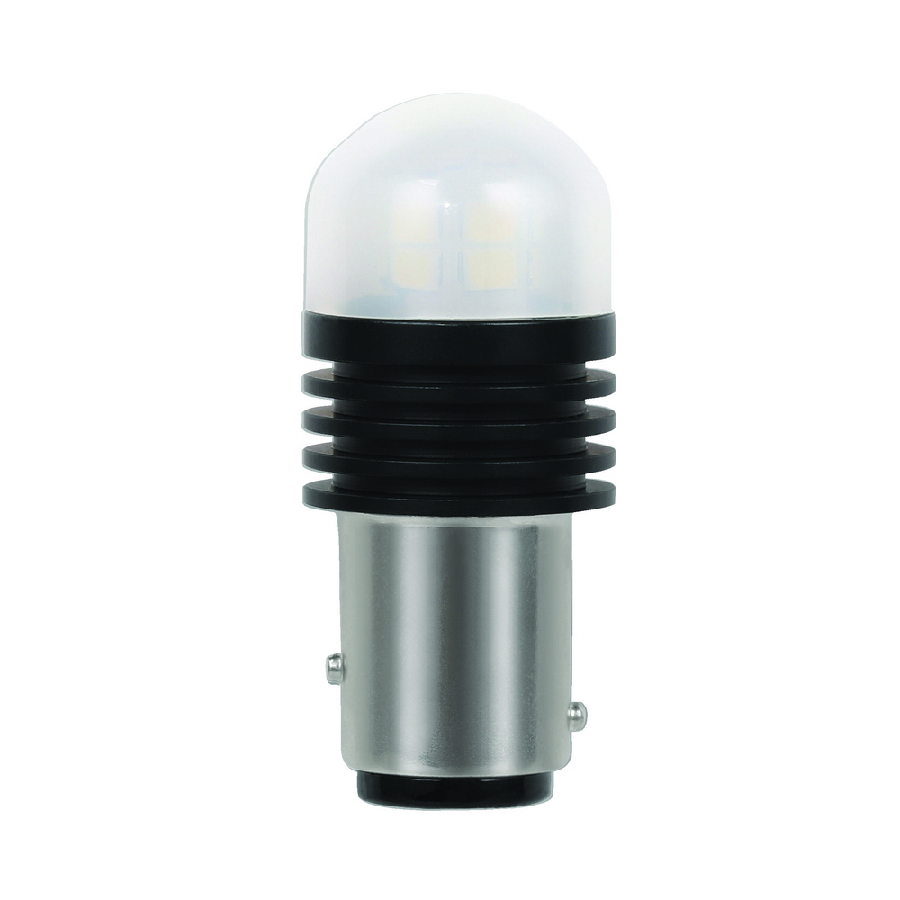 фото Лампа светодиодная 12v t25/5 w bay15d маяк super white 2 шт. блистер 12t25/5/blk14/2bl