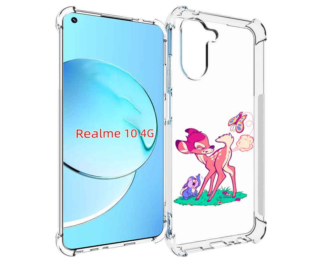 

Чехол MyPads смешной олененок для Realme 10, Прозрачный, Tocco