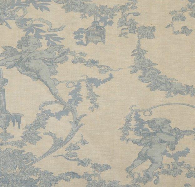 

Ткань Cherubin chambray, ширина 110см, Mas d'Ousvan, BCH.31, Бежевый;голубой