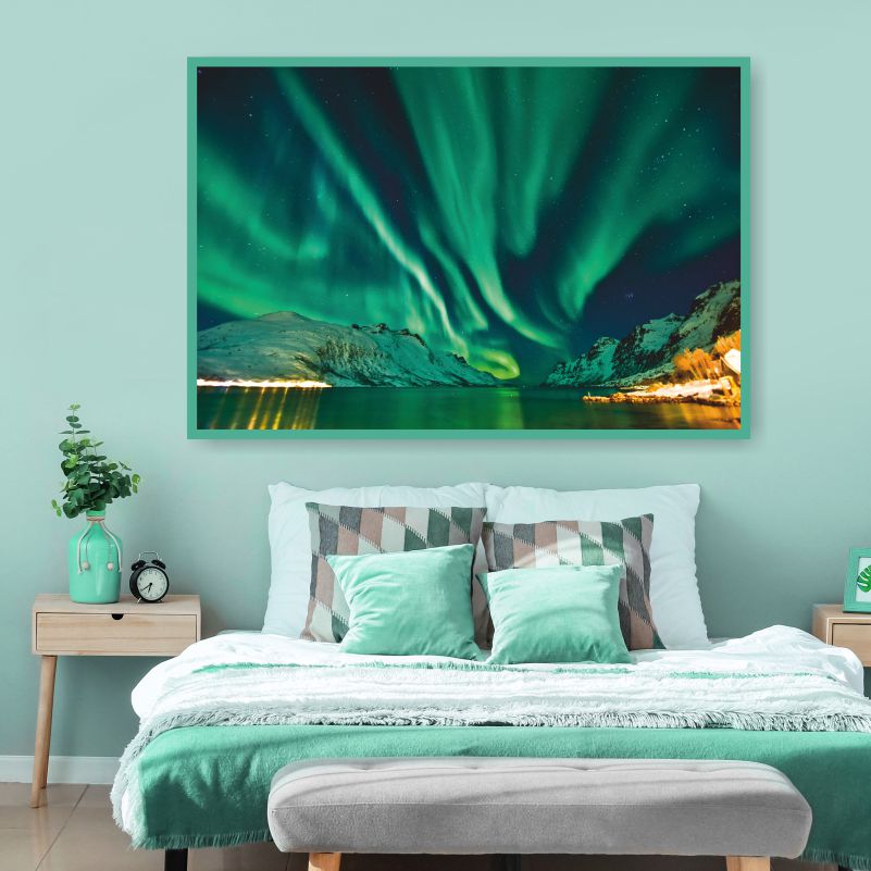 

Постер на холсте ПолиЦентр Северное Сияние Тромсе Норвегия 50х40 см, СеверноеСияниеТромсеНорвегия