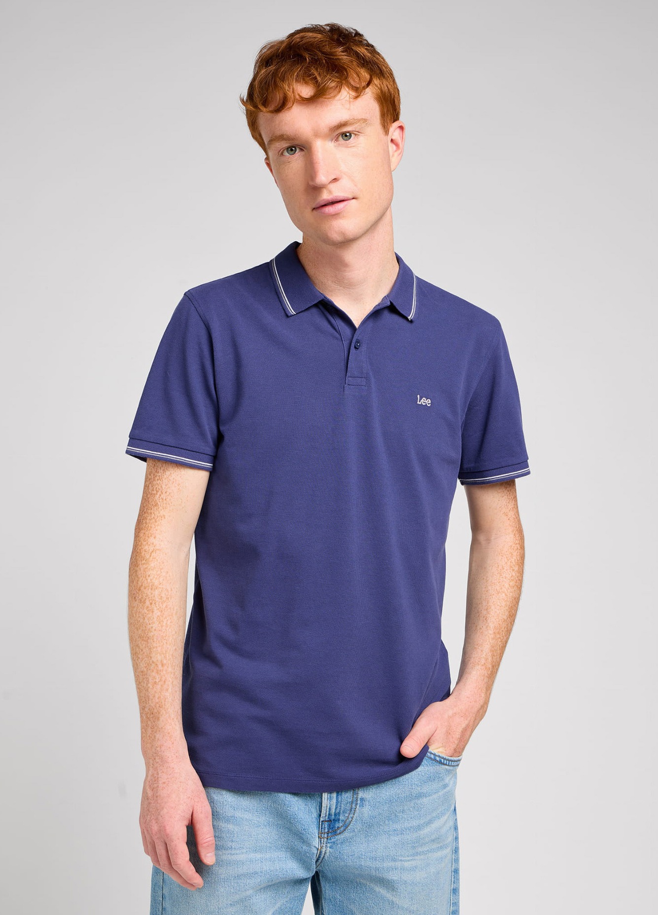 

Футболка мужская Lee PIQUE POLO MEDIEVAL синяя XL, Синий, PIQUE POLO MEDIEVAL