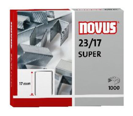 

Скобы для степлера 23 17 Novus 042-0045 super (упак.:1000шт.), 042-0045 SUPER