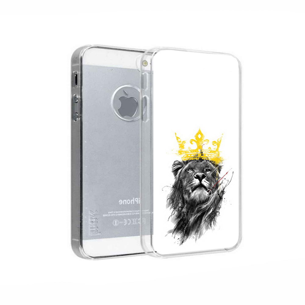 

Чехол MyPads Tocco для Apple iPhone 5 король-лев, Прозрачный, Tocco