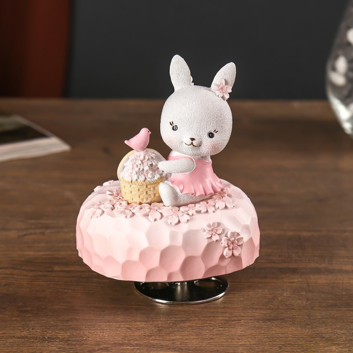 

Сувенир полистоун музыка "Зайка в платьице на цветочной полянке" МИКС 12,5х10,5х9,5 см