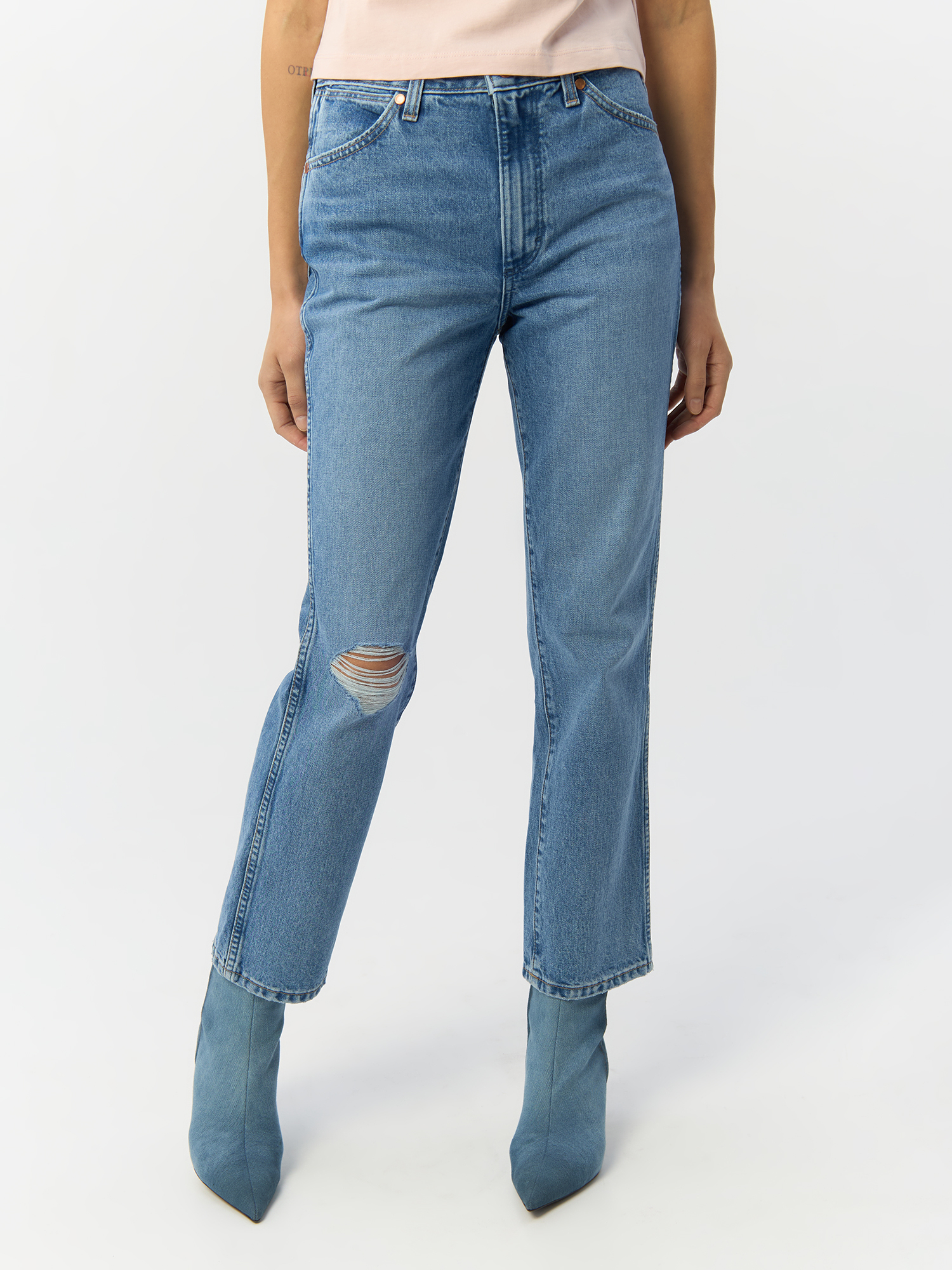 

Джинсы женские Wrangler 112332382 синие 29/32, Синий, 112332382