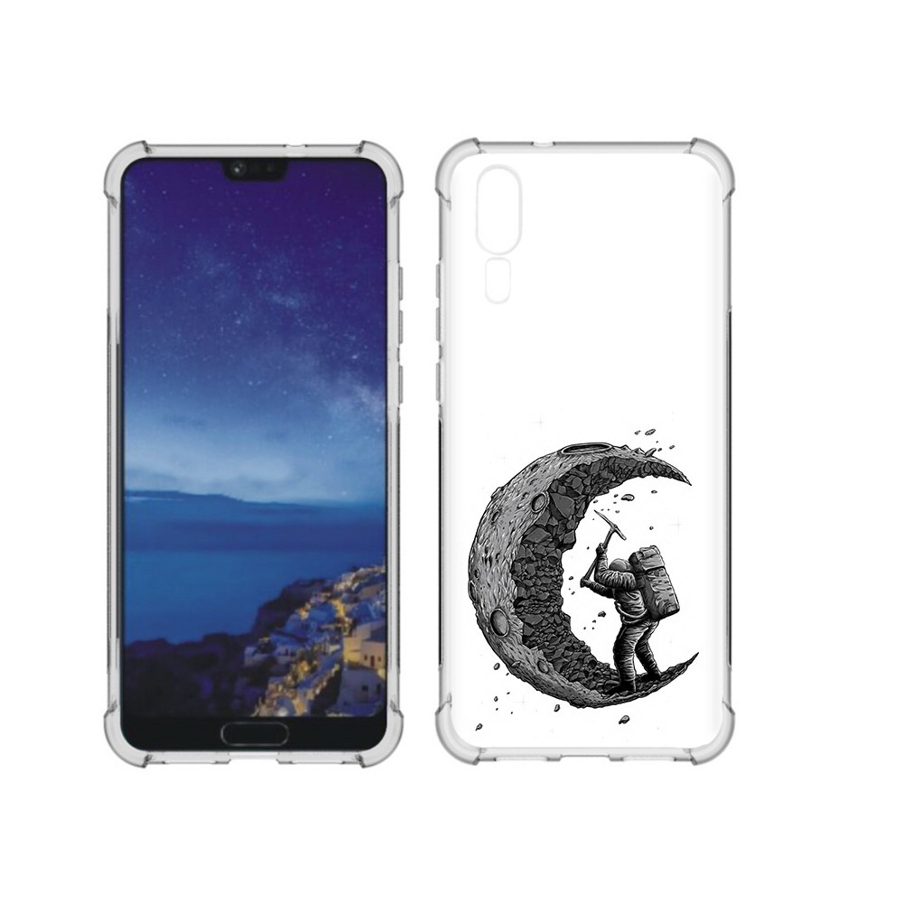 

Чехол MyPads Tocco для Huawei P20 камненная луна (PT108006.52.384), Прозрачный, Tocco