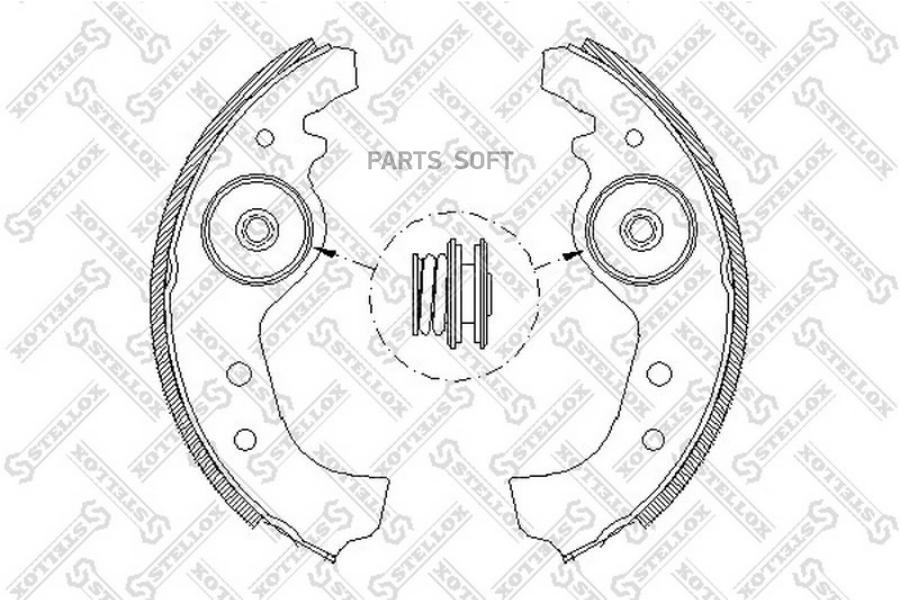 Тормозные колодки Stellox 026101SX