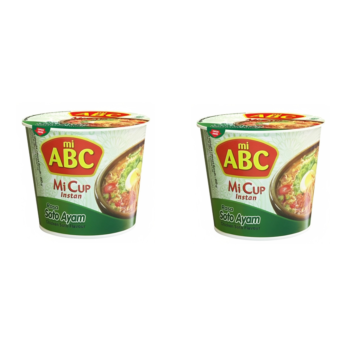 

Лапша быстрого приготовления MI ABC со вкусом Куриного шашлыка, 2 шт по 60 г
