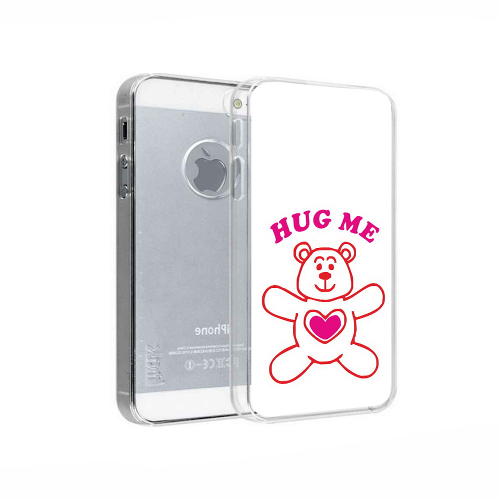 

Чехол MyPads Tocco для Apple iPhone 5 14 февраля обними меня, Прозрачный, Tocco