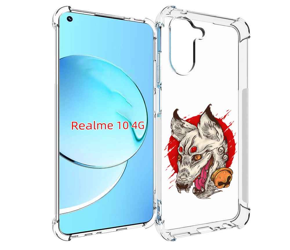 

Чехол MyPads страшная собака для Realme 10, Прозрачный, Tocco