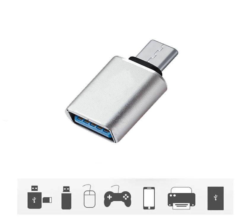 

Переходник OTG USB 3.0 на Type-C G-01 серый, Переходник OTG USB 3.0 на Type-C G-01