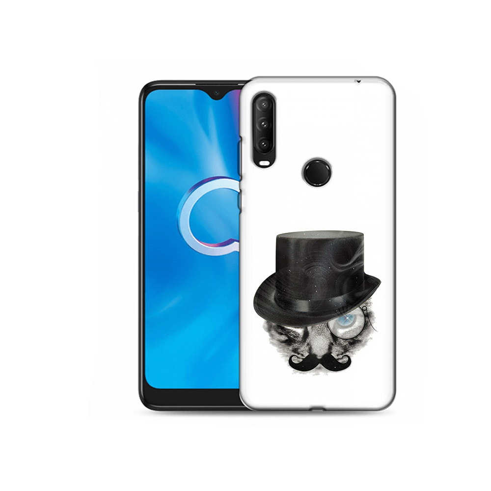 

Чехол MyPads Tocco для Alcatel 1SE (2020) 5030D интелегентный кот (PT152068.668.378), Прозрачный, Tocco