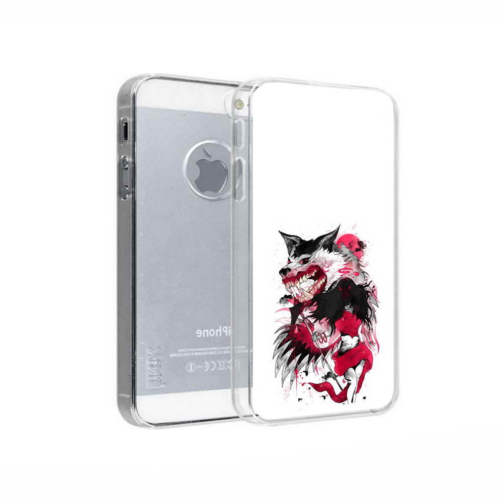 

Чехол MyPads Tocco для Apple iPhone 5 красная шапочка, Прозрачный, Tocco