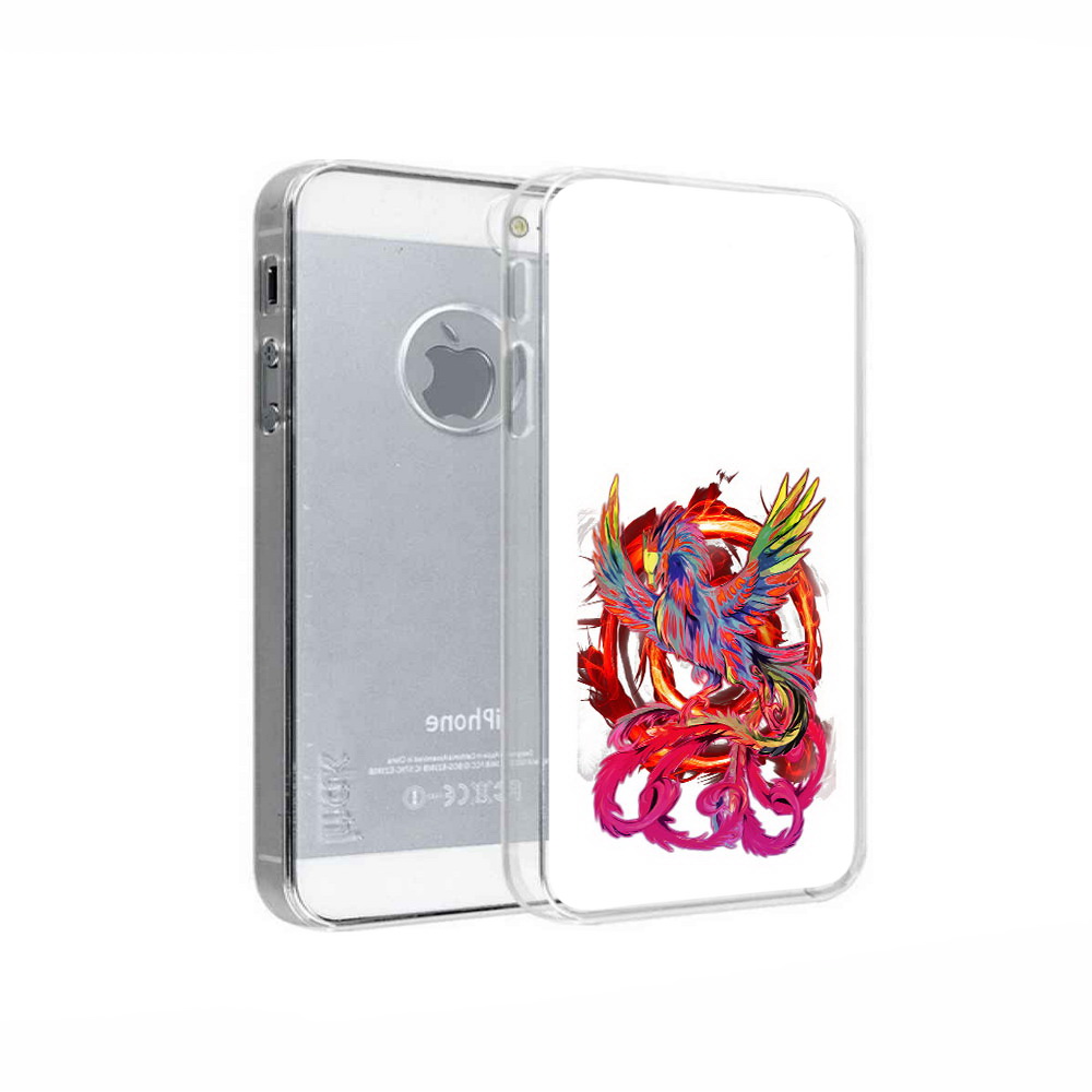 

Чехол MyPads Tocco для Apple iPhone 5 красочный феникс, Прозрачный, Tocco