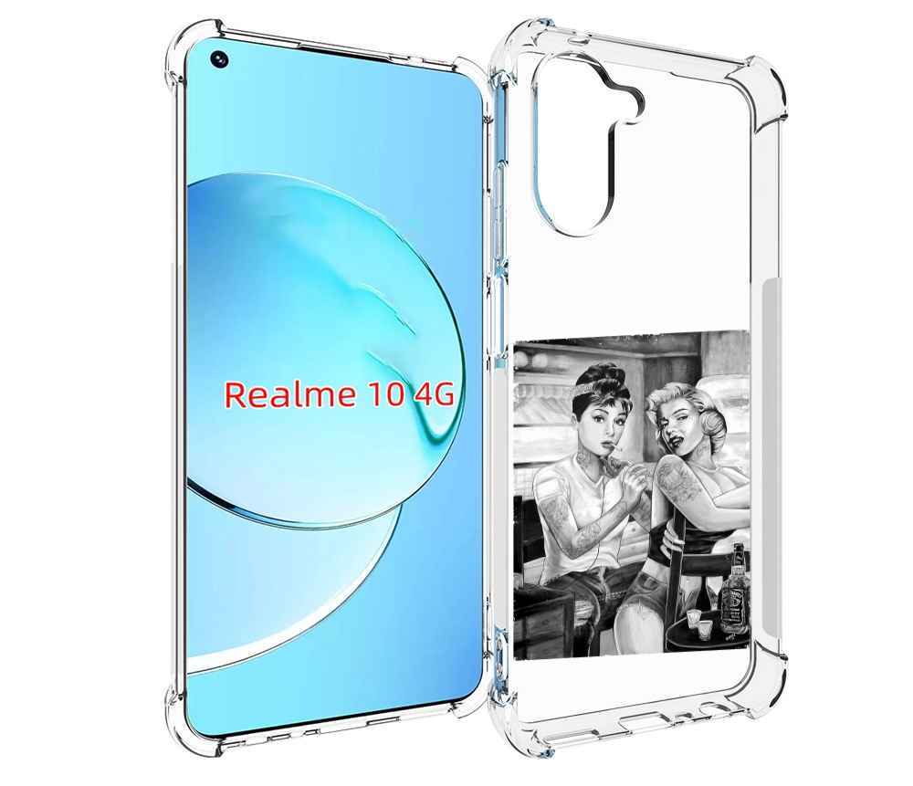 

Чехол MyPads тату мастер для Realme 10, Прозрачный, Tocco