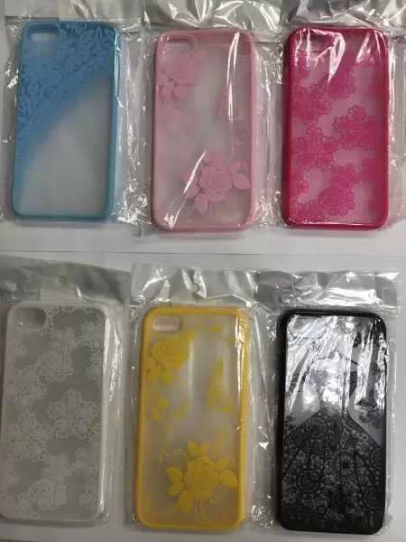 

Накладка силикон+пластик для iPhone 7 фуксия с узорами 1, Розовый, Накладка iPhone 7/8