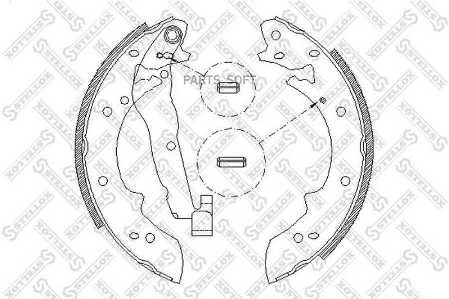 

Тормозные колодки Stellox 038101SX
