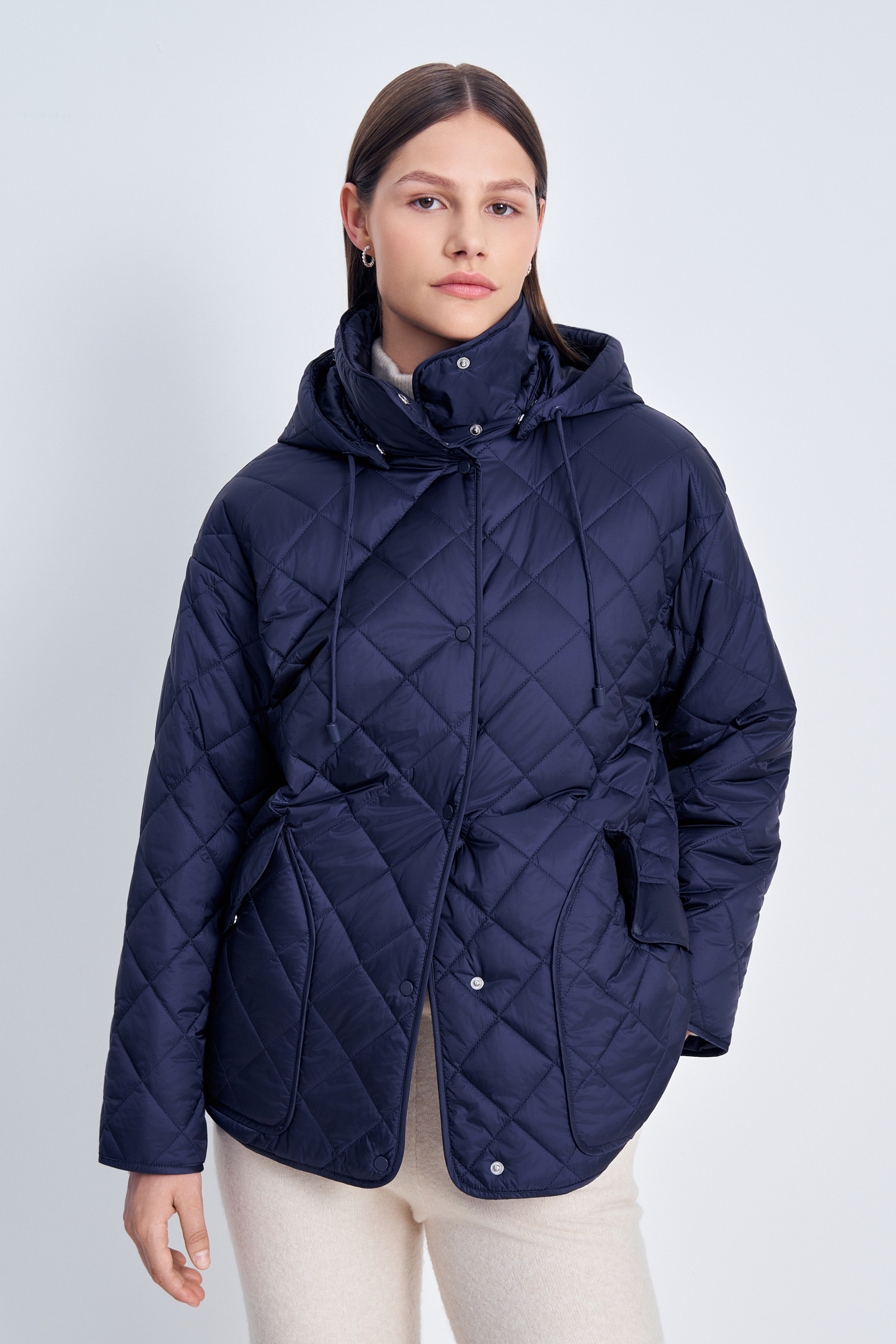 

Куртка женская Finn Flare FAC11097 синяя 3XL, Синий, FAC11097