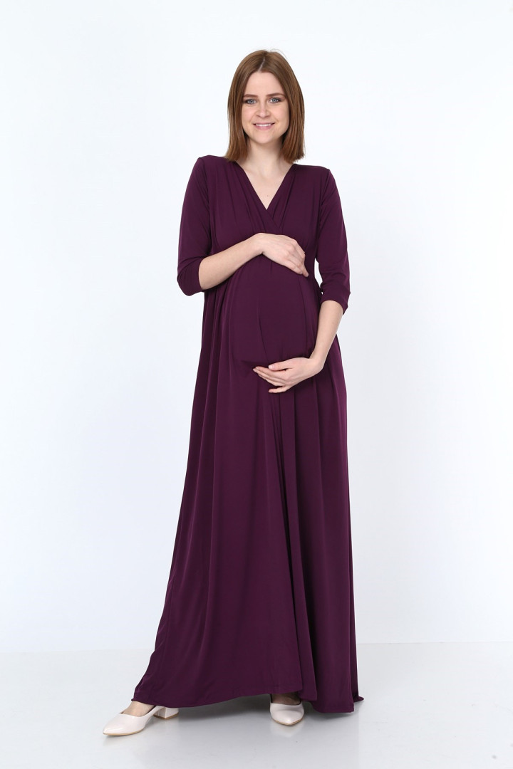

Платье для беременных Luvmabelly 58987 фиолетовое 3XL (товары доставляются из-за рубежа), 58987