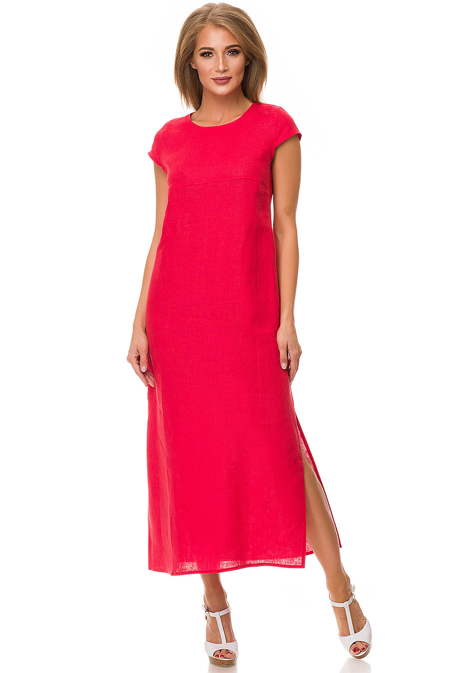 Красное платье лен. Платье Габриэла лен 5169-18. Красное льняное платье. Красное летнее платье. Платье лен длинное.