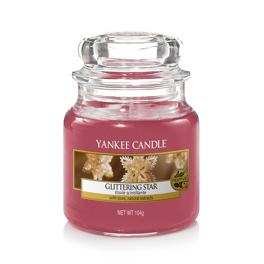 фото Свеча ароматическая yankee candle glittering star сверкающая звезда 25-40 ч