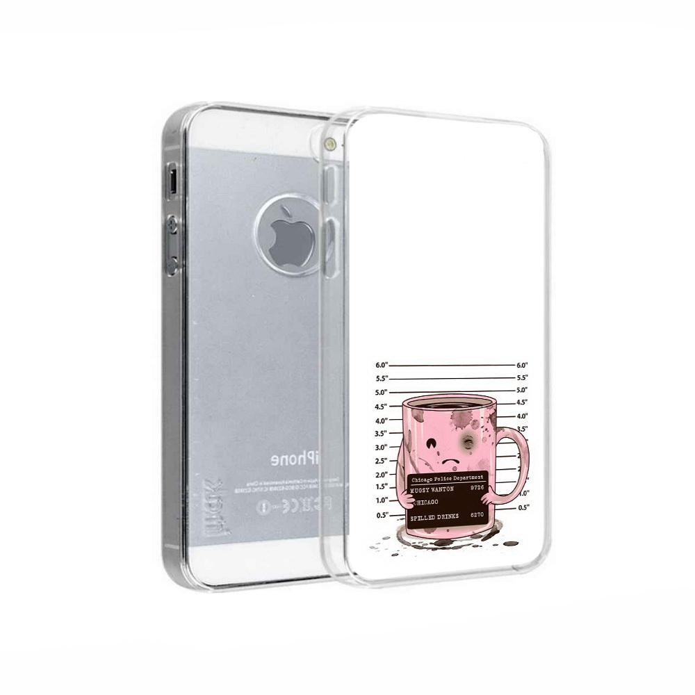 

Чехол MyPads Tocco для Apple iPhone 5 кружка, Прозрачный, Tocco