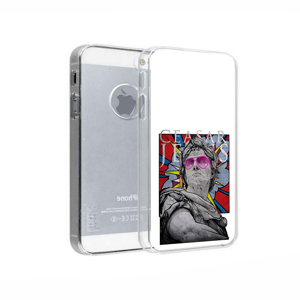 

Чехол MyPads Tocco для Apple iPhone 5 крутая статуя свободы, Прозрачный, Tocco