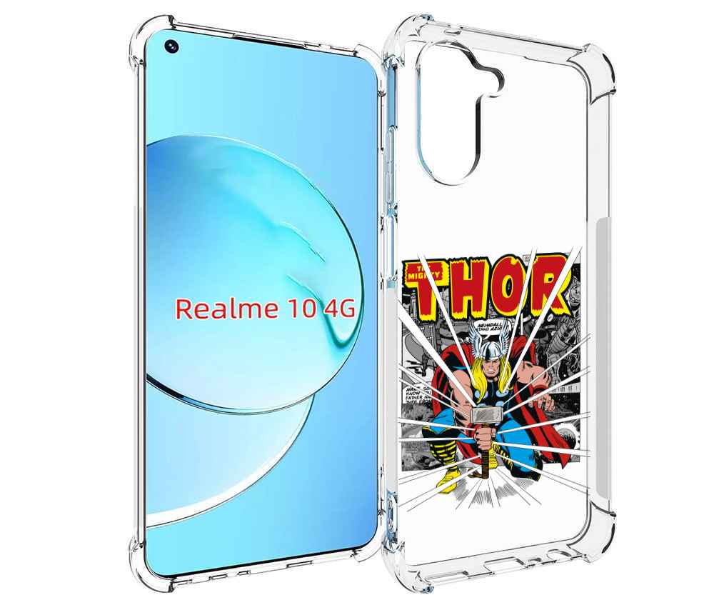 

Чехол MyPads тор рисунок для Realme 10, Прозрачный, Tocco