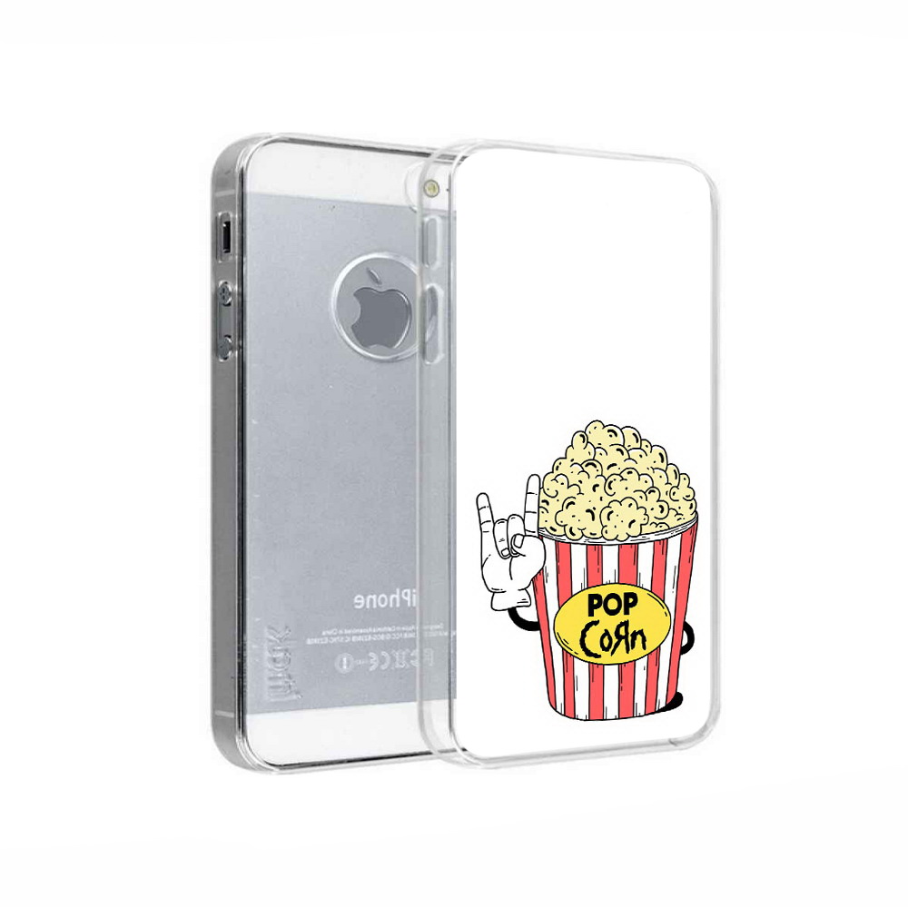 

Чехол MyPads Tocco для Apple iPhone 5 крутой попкорн, Прозрачный, Tocco