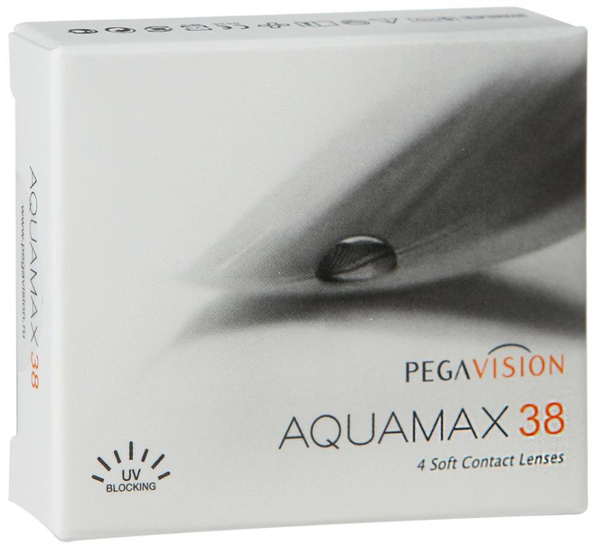 

Контактные линзы AQUAMAX 38 4 линзы 8,6 -11,50, 38 4 линзы