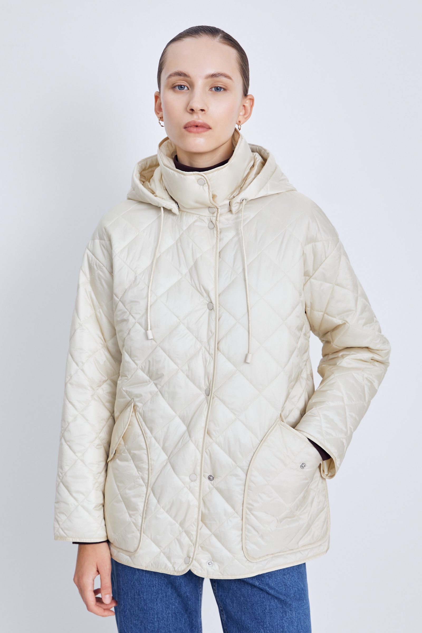

Куртка женская Finn Flare FAC11097 бежевая 3XL, Бежевый, FAC11097
