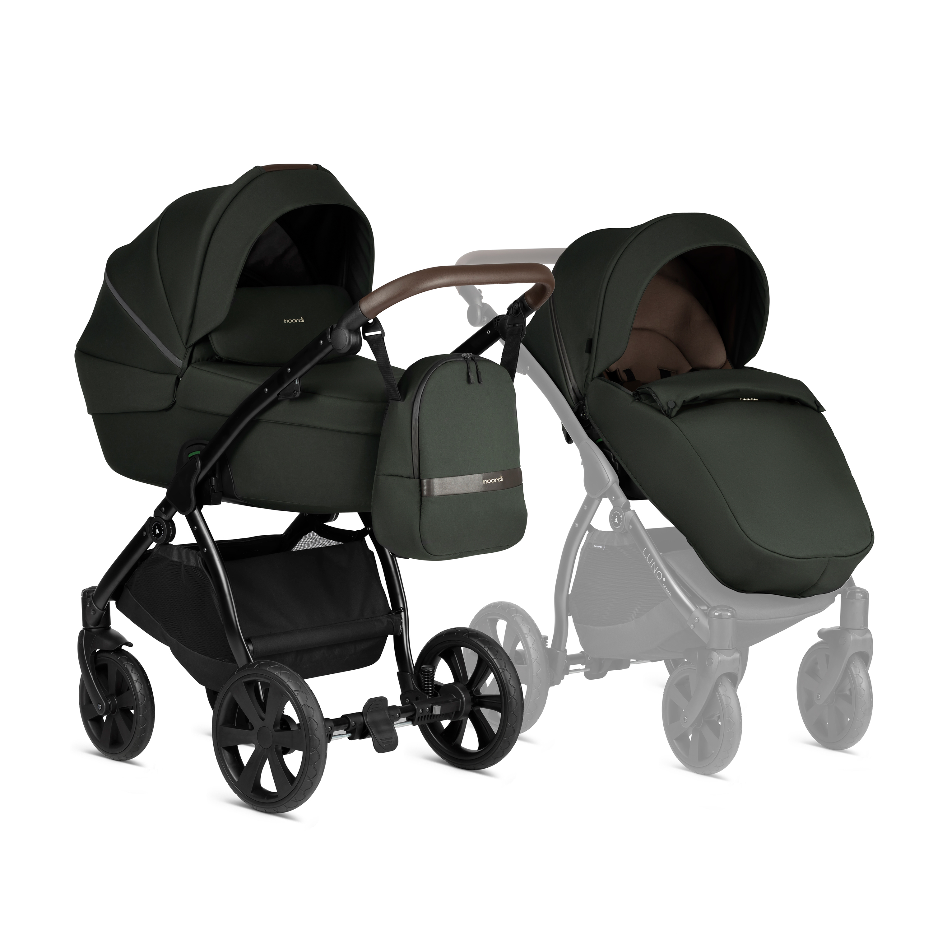 

Коляска 2 в 1 Noordi Luno All Trails Forest Green, Luno