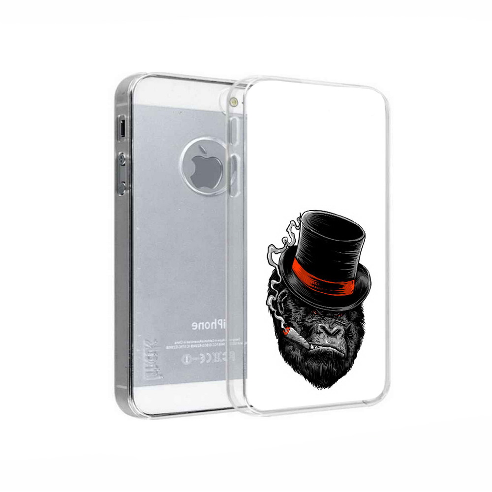 

Чехол MyPads Tocco для Apple iPhone 5 дизайнерская горилла, Прозрачный, Tocco