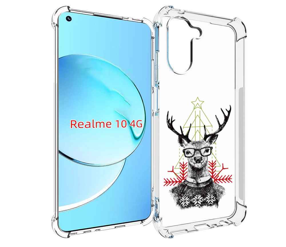 

Чехол MyPads умный олень для Realme 10, Прозрачный, Tocco