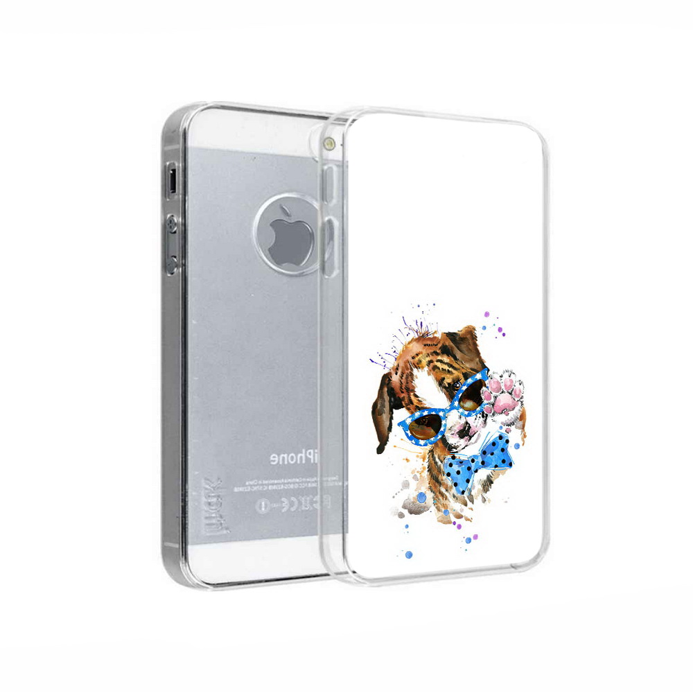 

Чехол MyPads Tocco для Apple iPhone 5 лапочка, Прозрачный, Tocco