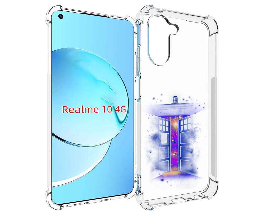 

Чехол MyPads фиолетовый уголок абстракция для Realme 10, Прозрачный, Tocco