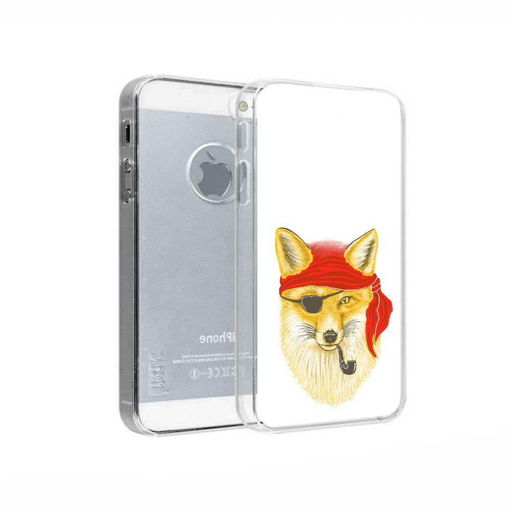 

Чехол MyPads Tocco для Apple iPhone 5 лиса-пират, Прозрачный, Tocco