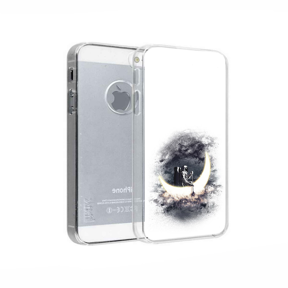 

Чехол MyPads Tocco для Apple iPhone 5 лунный путешественник, Прозрачный, Tocco