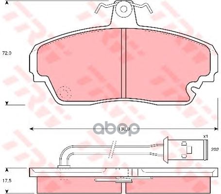 

Тормозные колодки TRW/Lucas дисковые для Honda Legend 1 88-90/Rover 800 86-99 GDB851