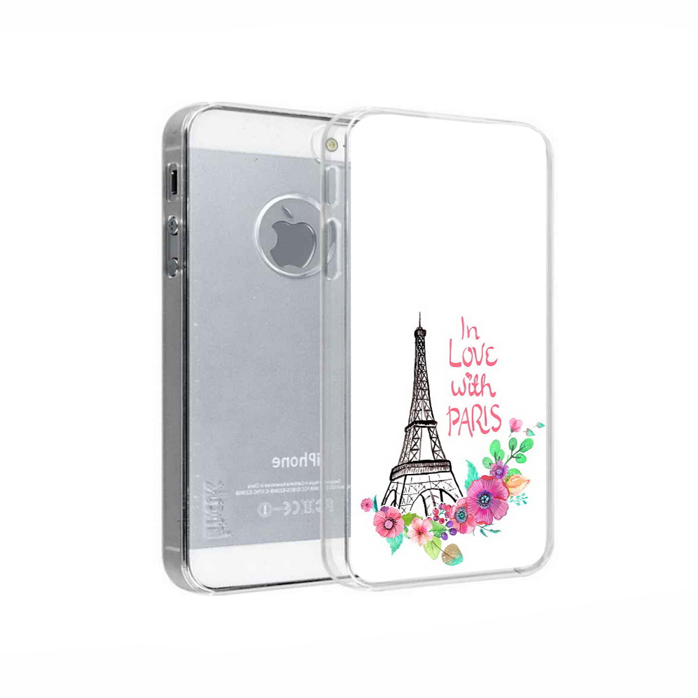 

Чехол MyPads Tocco для Apple iPhone 5 любимый париж, Прозрачный, Tocco